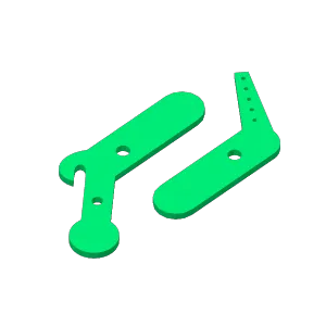 pinhole shutter levers