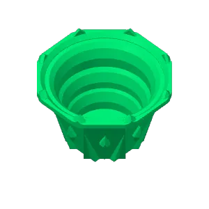 Crown Plant Pot + Saucer