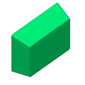 Box with tilted edges