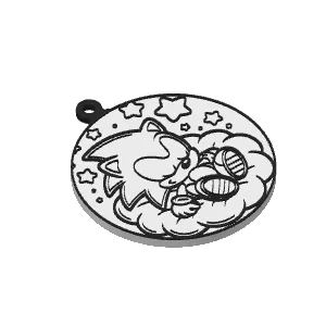 Sleepy Baby Sonic Ornament