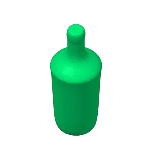 Low Poly Wine Bottle