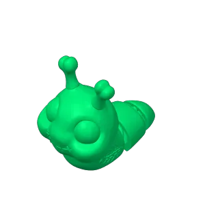 FlexiSlugs Skeleton - Flexi Articulated Chibi Slug STL