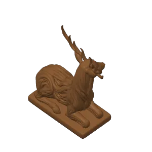 Deer- Roots of Life – The Wooden Creatures