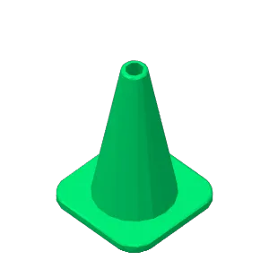 scale traffic cone