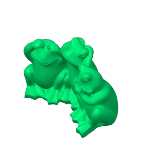 Three Wise Frogs by MustangDave