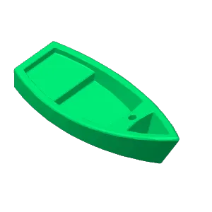 Boat large sideways
