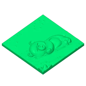 the bear is sleeping
