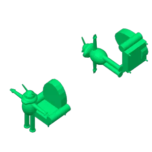 talking ben low budget & low poly model