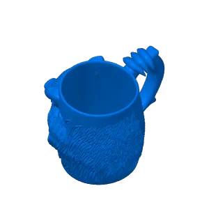 Wolf beverage cup decoration