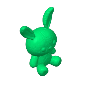 knitted bunny flat base