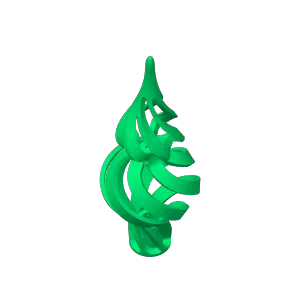 Christmas tree topper spiral swirly cone pointed