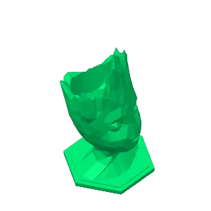 Baby groot low poly planter