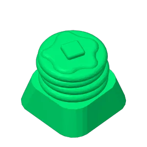 Pancake stack keycap for cherry mx