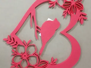 WallArt Bird Flower Love