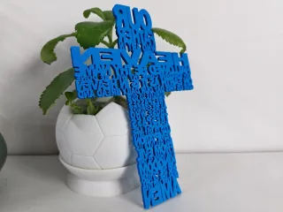 Christian Cross (with Lord’s Prayer)