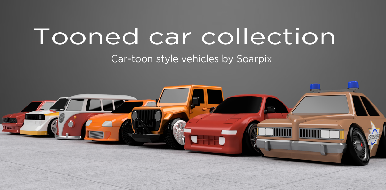 Tooned car collection