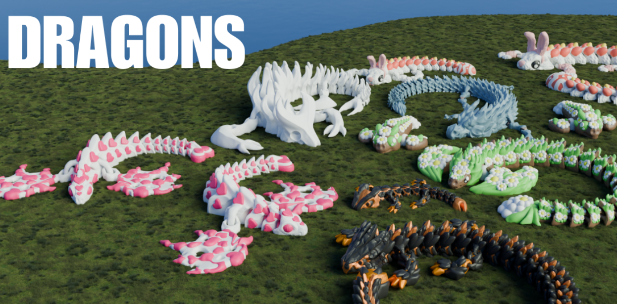 P3D Articulated Dragons