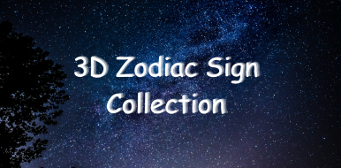 3D Zodiac Sign Collection
