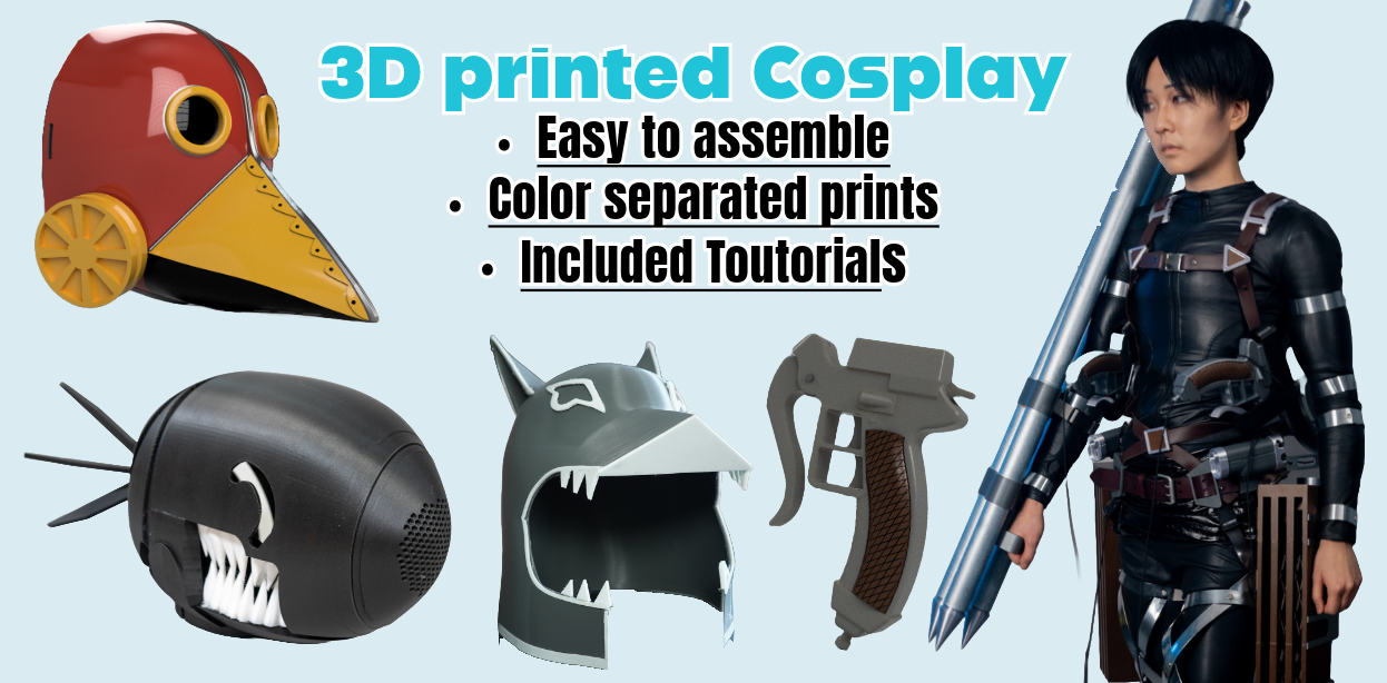 Studio Lattice 3D printed Easy to assemble Cosplay