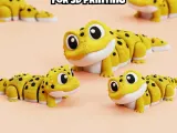 Cute leopard gecko STL File, Articulated Flexi Fidget Toy-4