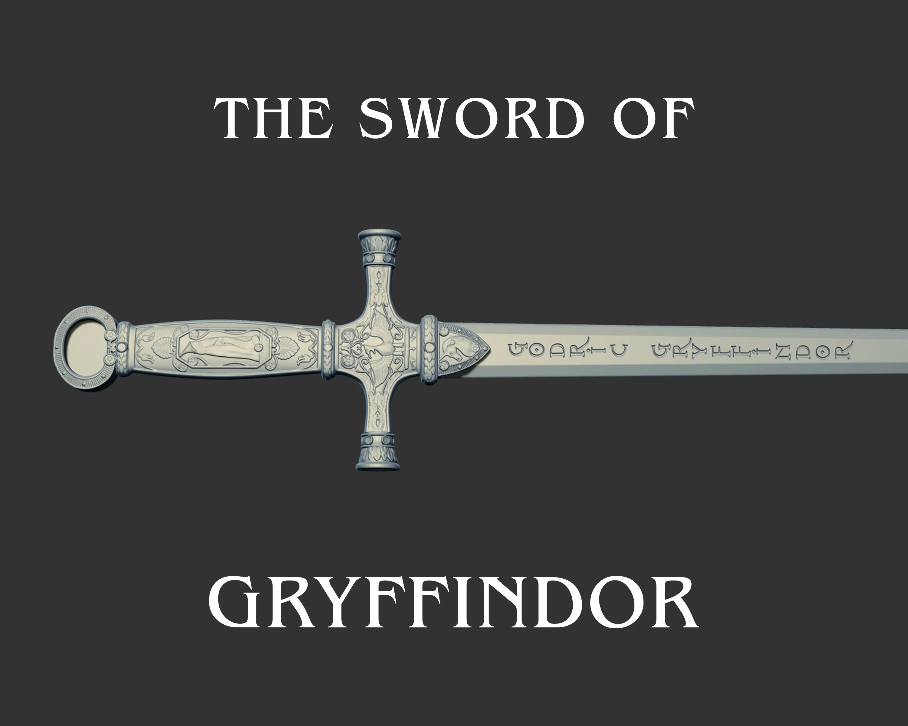The sword of Gryffindor 3d print model