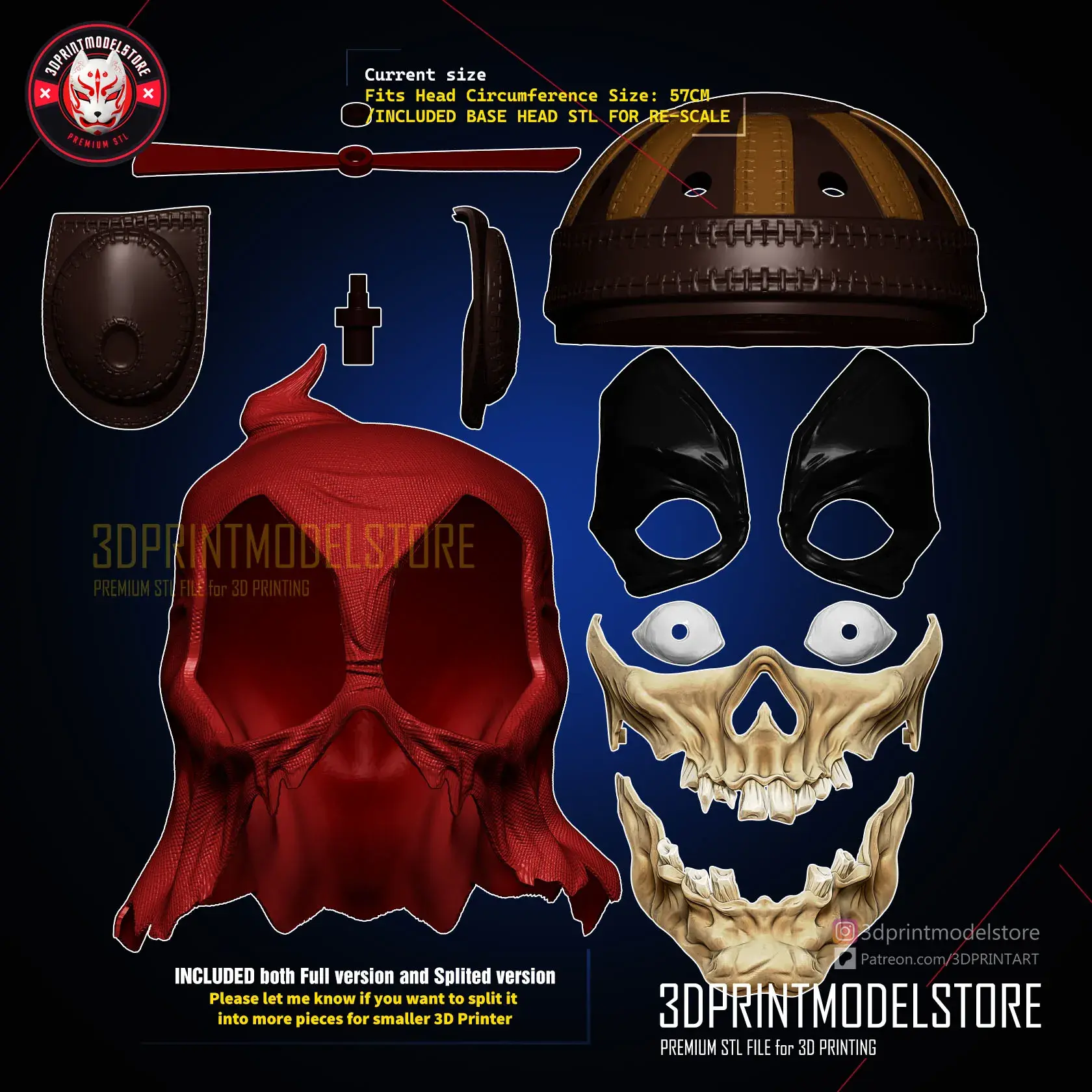 Headpool Zombie - Deadpool Mask - Marvel Cosplay