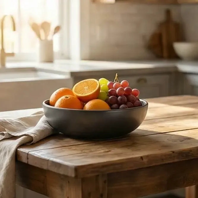 Minimalistic fruit bowl