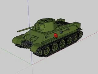 Russian Tank, Dschersinski «T-34 - M1941» Model T34/76