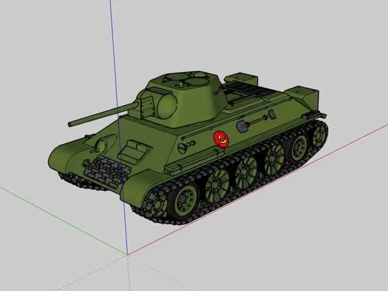 Russischer Panzer, Dschersinski "T-34 - M1941" Modell T34/76