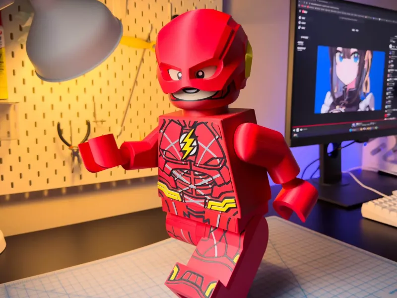 A Figura Modular do Flash, a Figura Mais Rápida Viva!