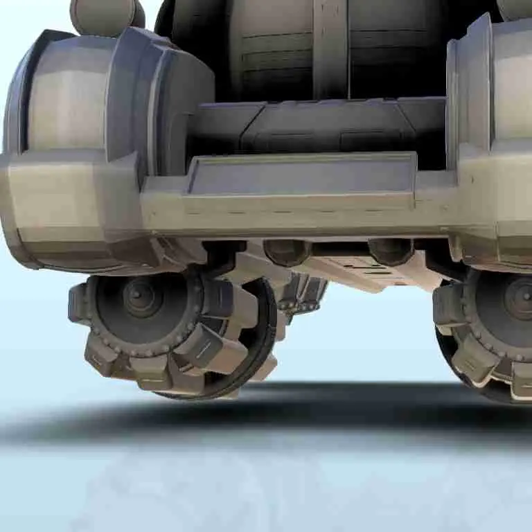 SF coche volador con tanques 18 - ciencia ficción ciencia ficción futuro