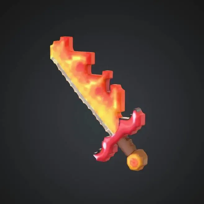 Oldschool Tibia RPG Fire sword
