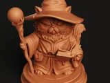 The Wizard Cat Statue | Sorcerer Kitten with Staff | Fantasy-4