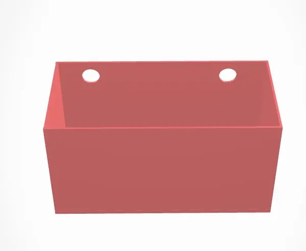 Box with screw holes