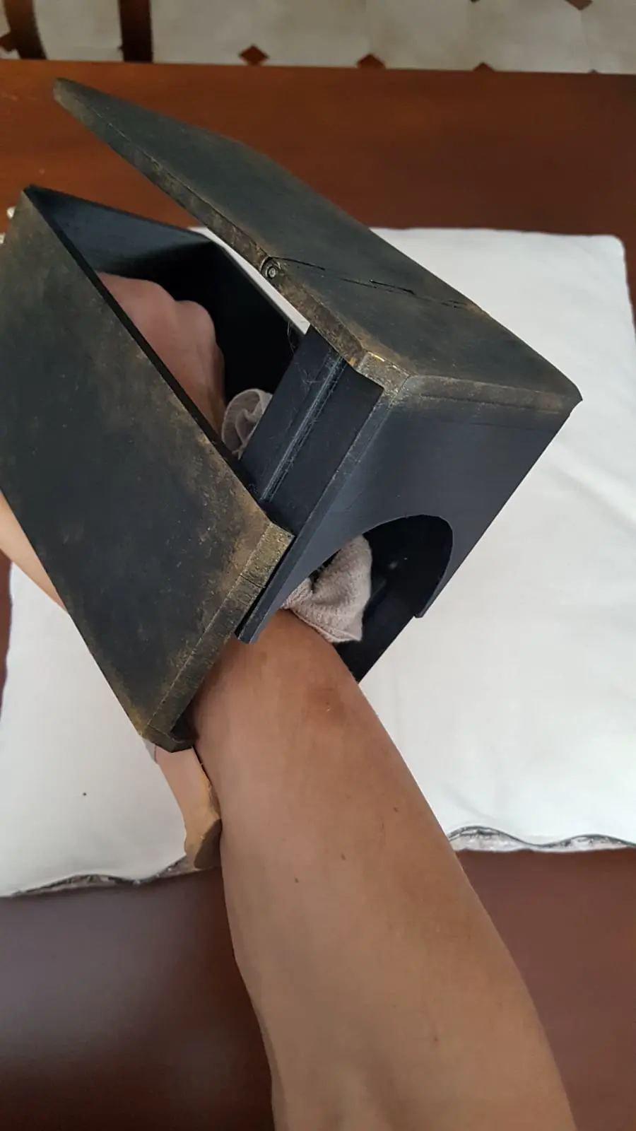 Hand in the box