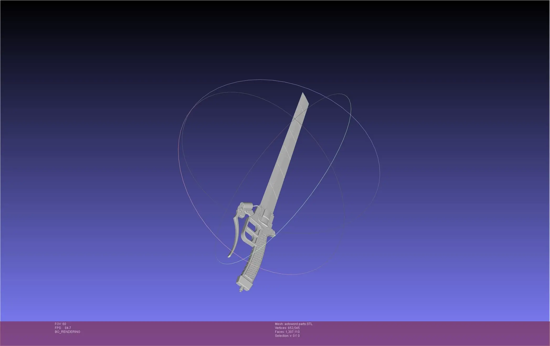 Attack On Titan Sword Printable Assembly
