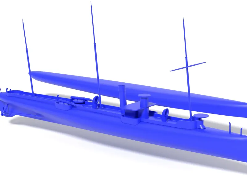 Torpedo gunboat Dragonne 1885 - French Navy
