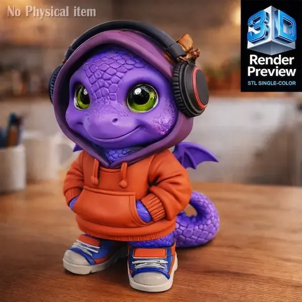 Cute Baby Dragon STL