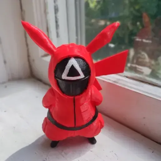 figurine pokémon pickachu squid game 