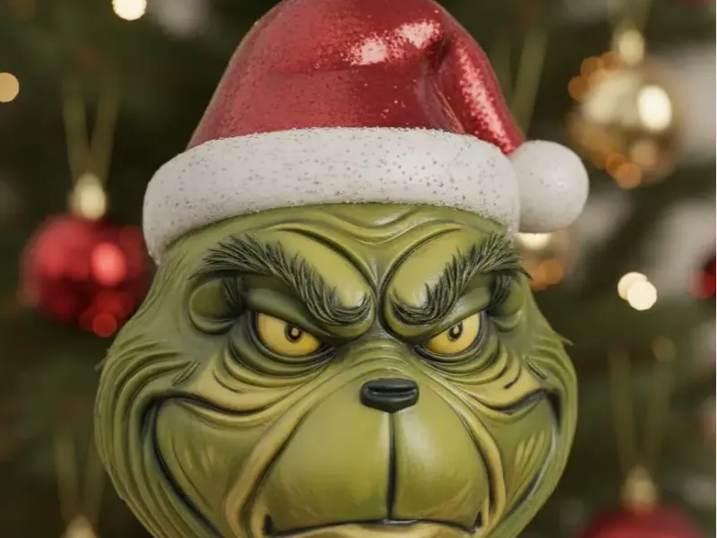 Grinch christmas ornament