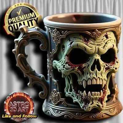 Zombie Skull Mug ❤️