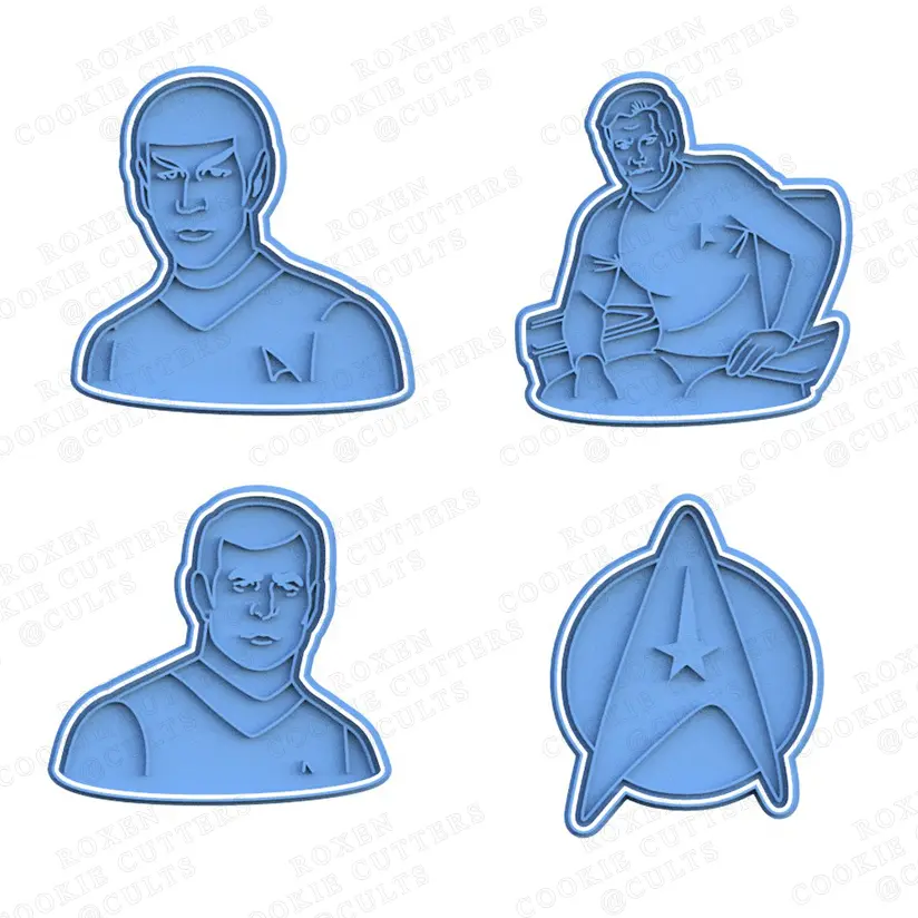 Star Trek cookie cutter set of 4