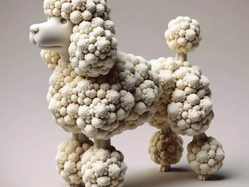 Cauliflower Textured Poodle
