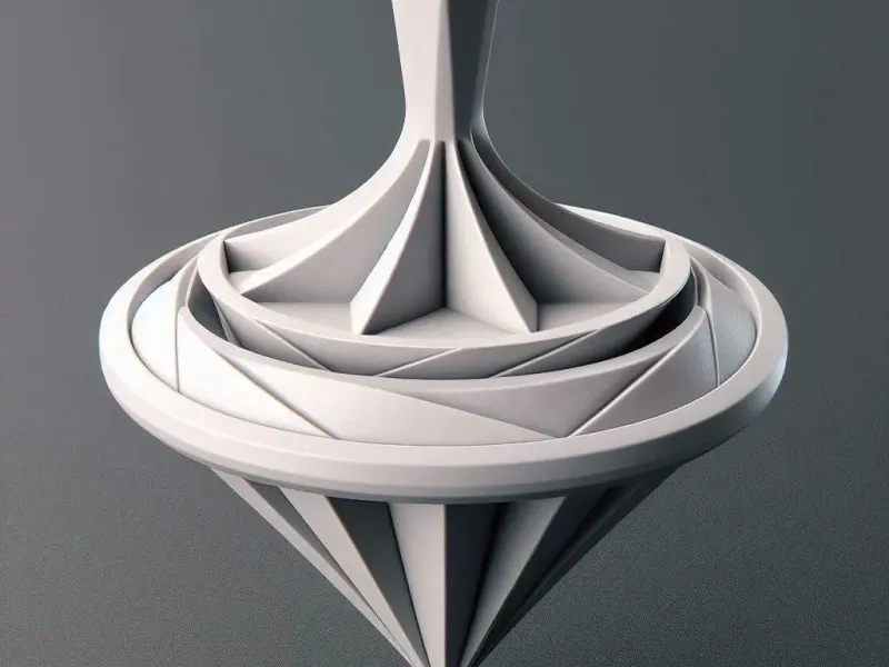 spinning top with a sleek