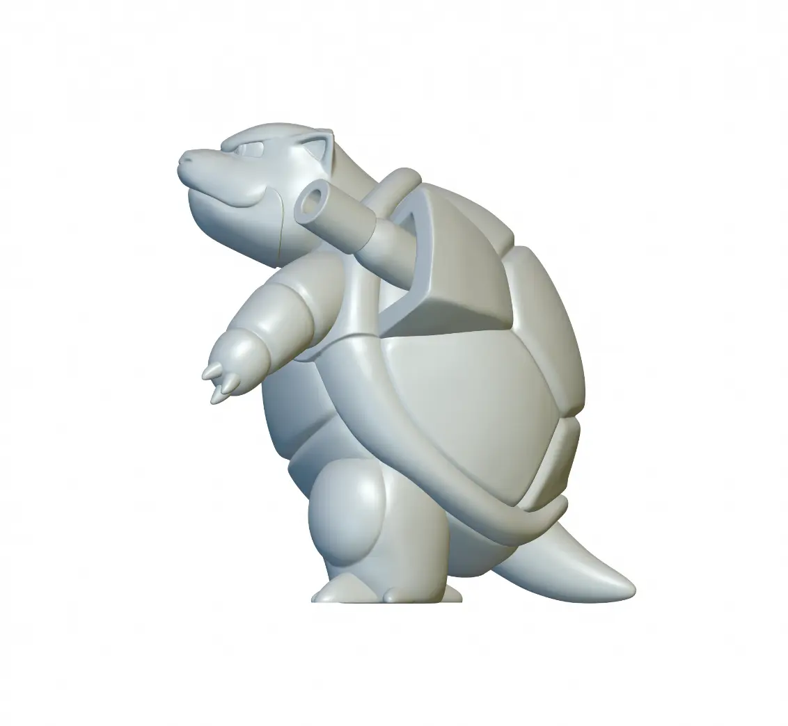 Characters STL Download - Pokemon Blastoise #9 - Ready for 3D Printing ...