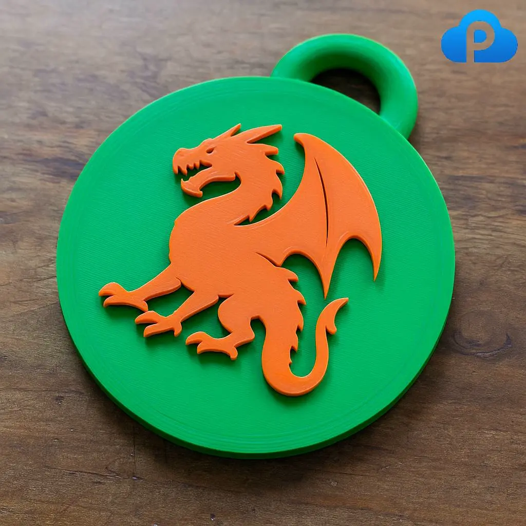 3D Printer Files | 3MF File | Dragon keychain | Creality Cloud