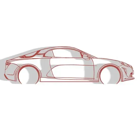 Alpine A110 - Silhouette Wall Decoration