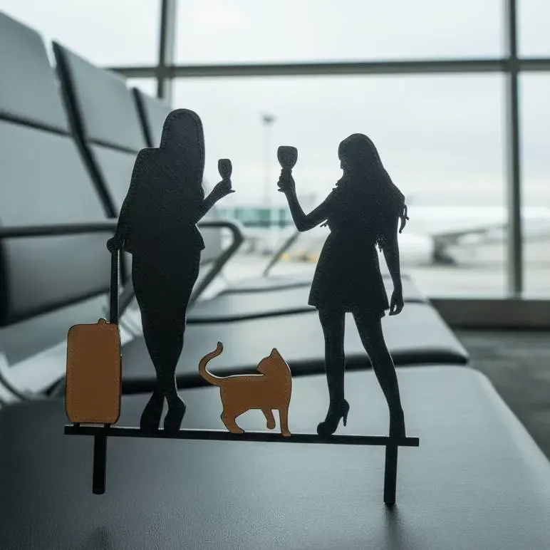 Cake Topper chicas de viaje