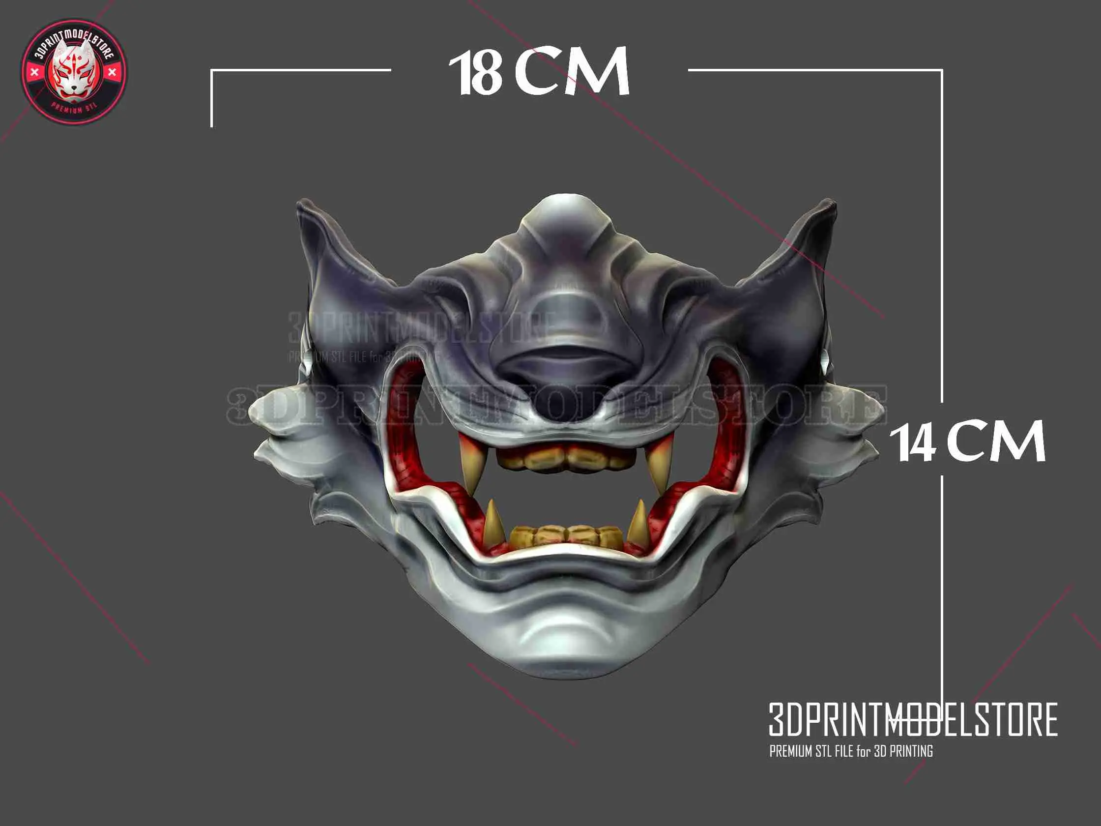 Wolf of Tsushima Mask - Japanese Oni Samurai Ghost Mask