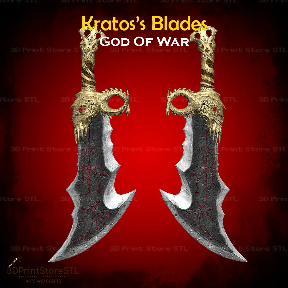 Blades of Chaos Cosplay God of War - STL File